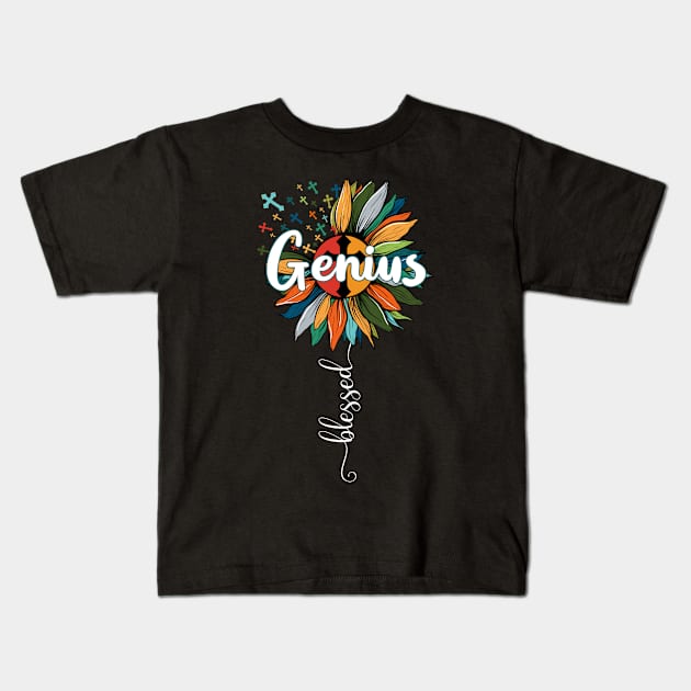 Blessed Genius Kids T-Shirt by Brande